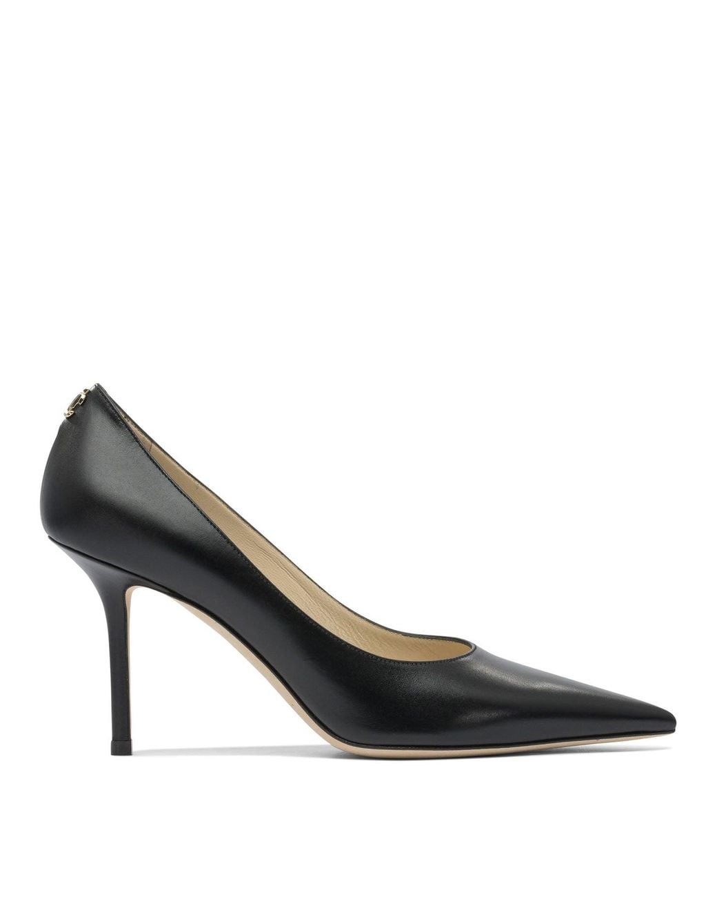 Jimmy Choo Black Pointed-Toe Pumps With Smooth Leather Upper And Stiletto Heel