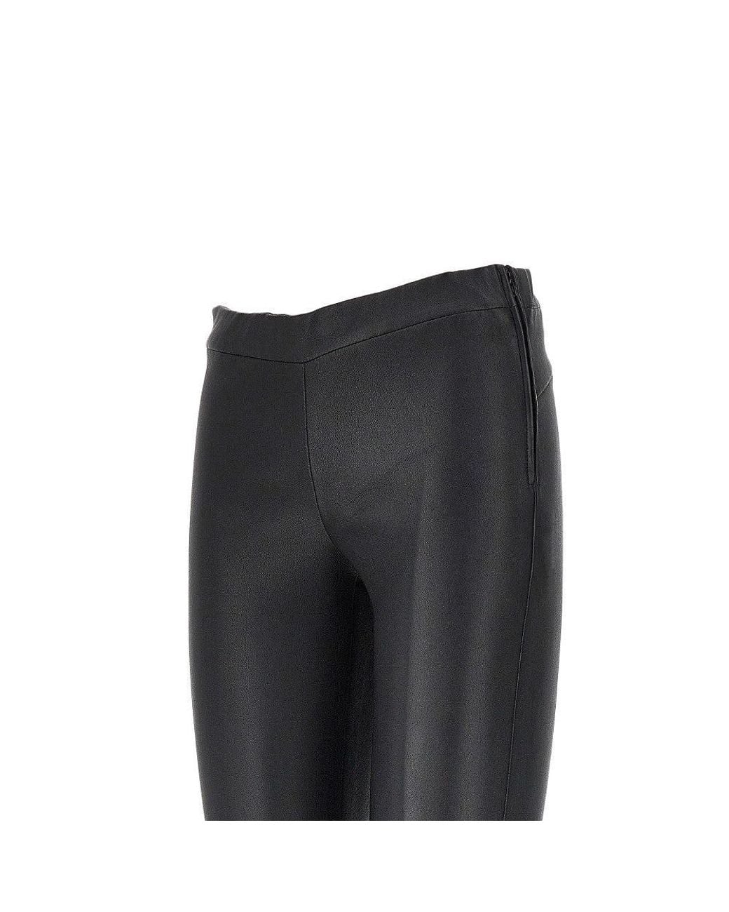 Arma Black Roche Stretch Leather Leggings