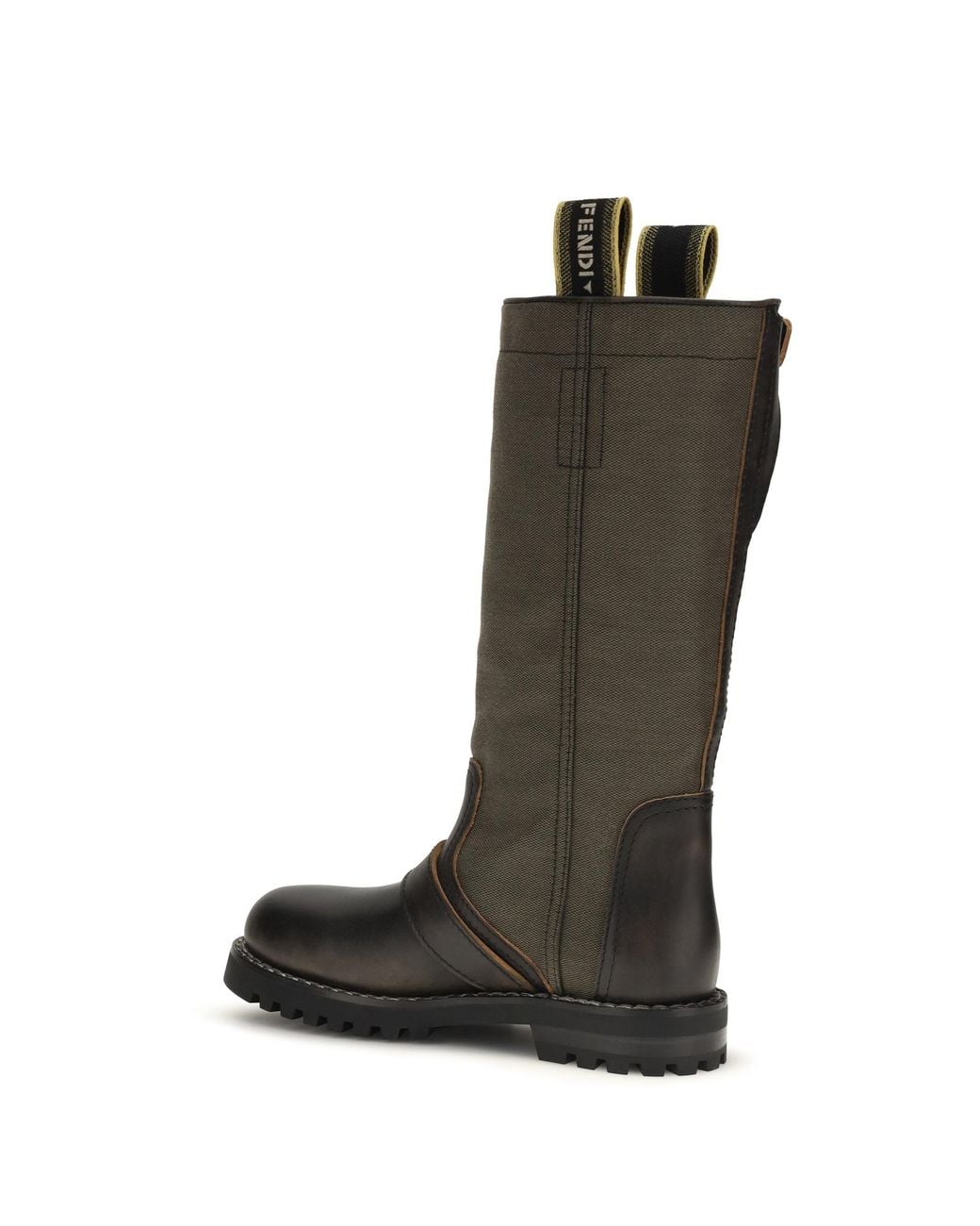 Fendi Black Commando High Boots