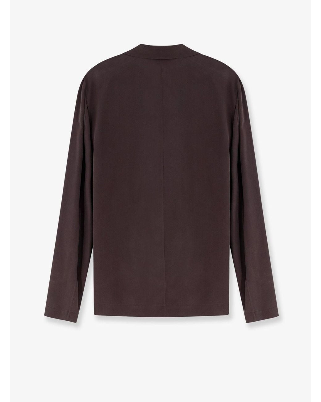 Alysi Purple Blazer Loose Silk
