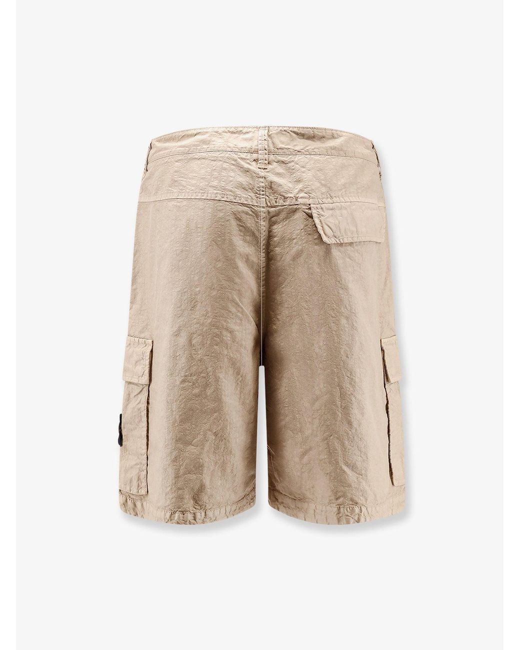 Stone Island Natural Nylon Shorts for men