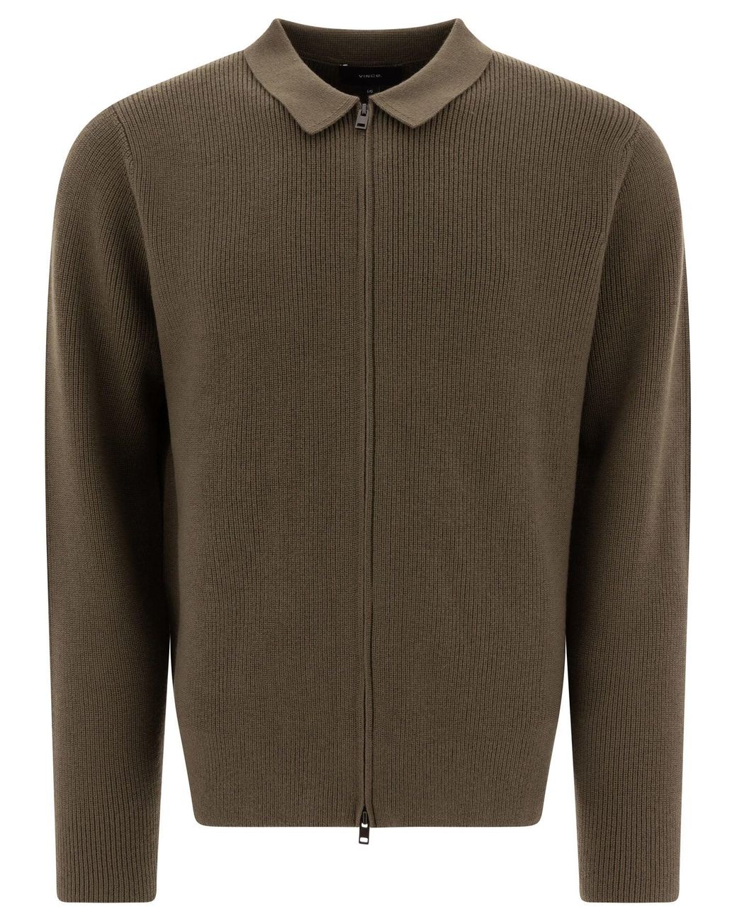 Vince Green Wool Blend Cardigan for men