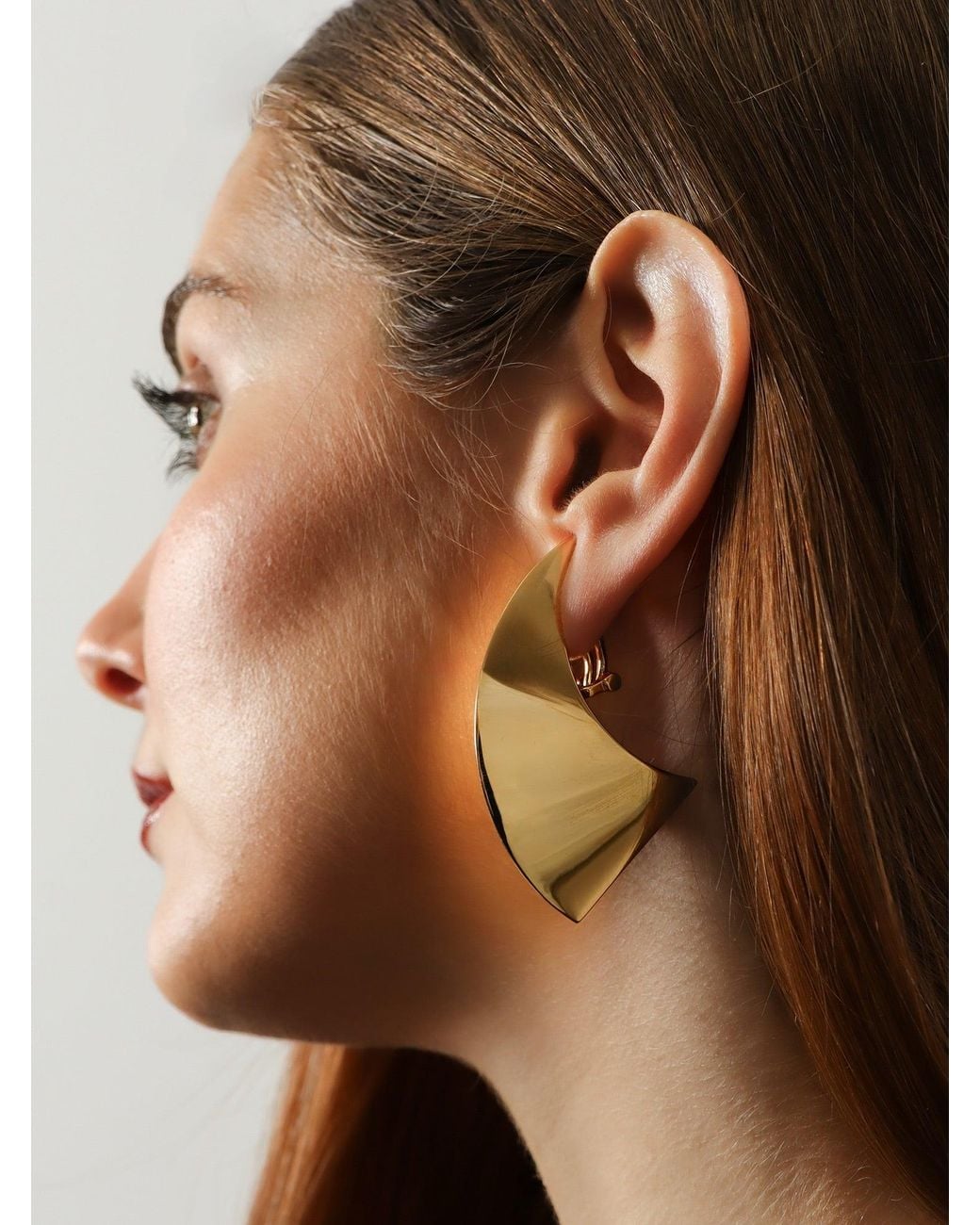 Alaïa White Brass Earrings