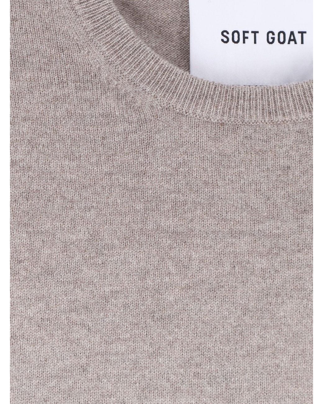 Soft Goat White Cashmere Sweater for men