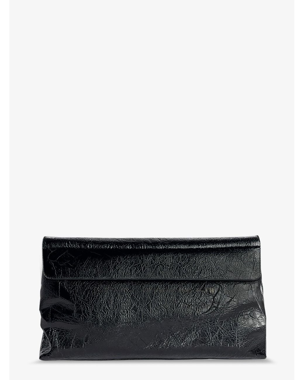 Balenciaga Gray Le City Leather Clutch Bag