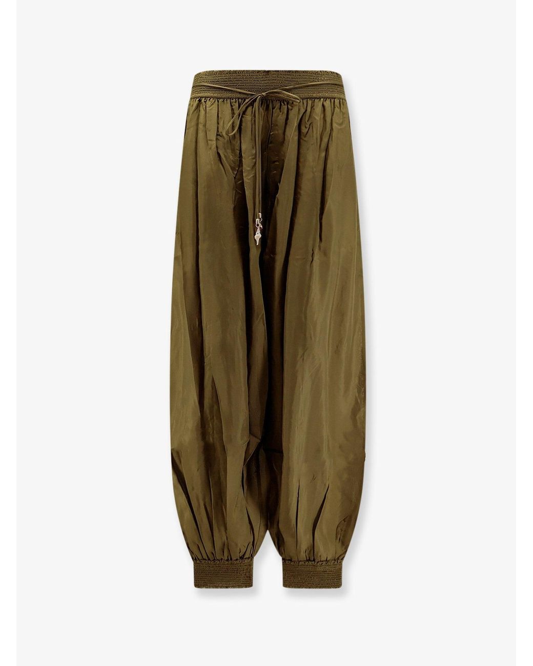 Zimmermann Green Silk Harem Pants