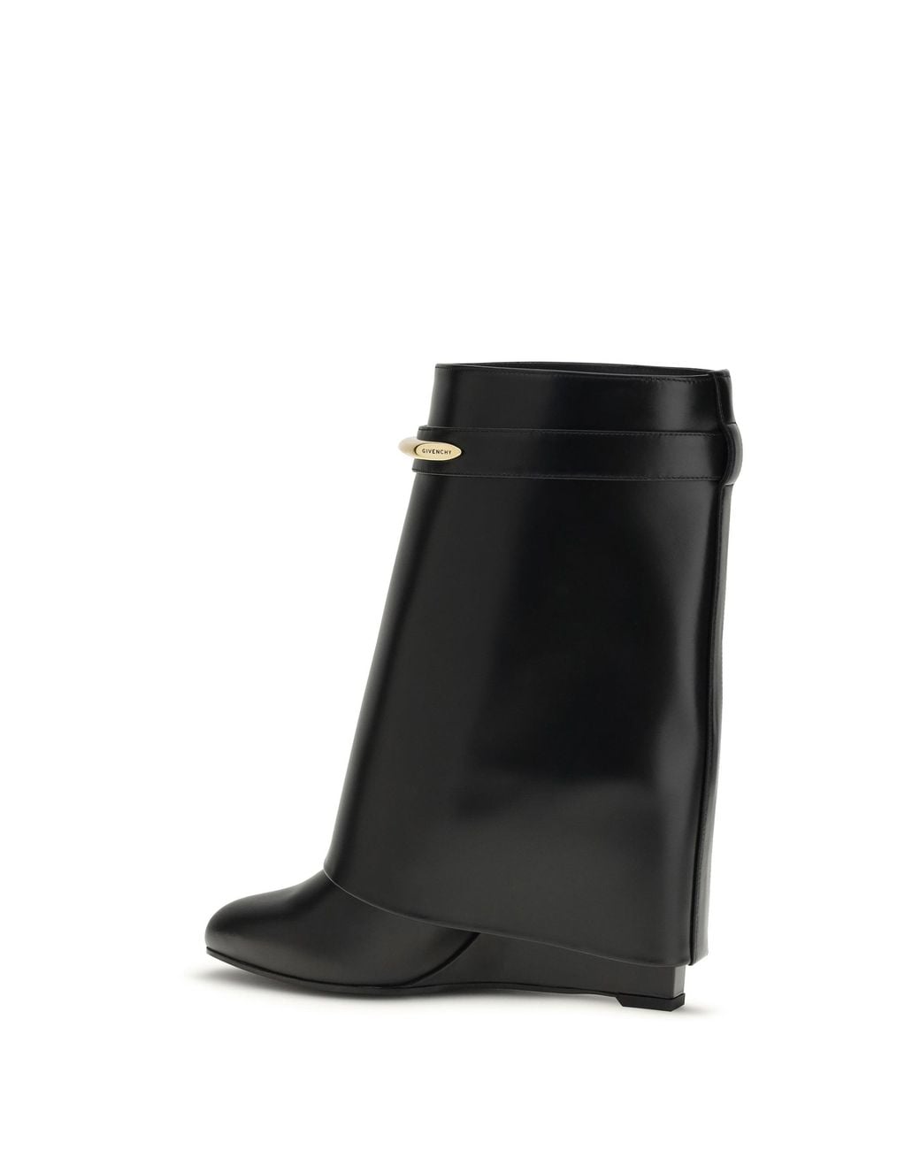 Givenchy Black Leather Shark Ankle Boots