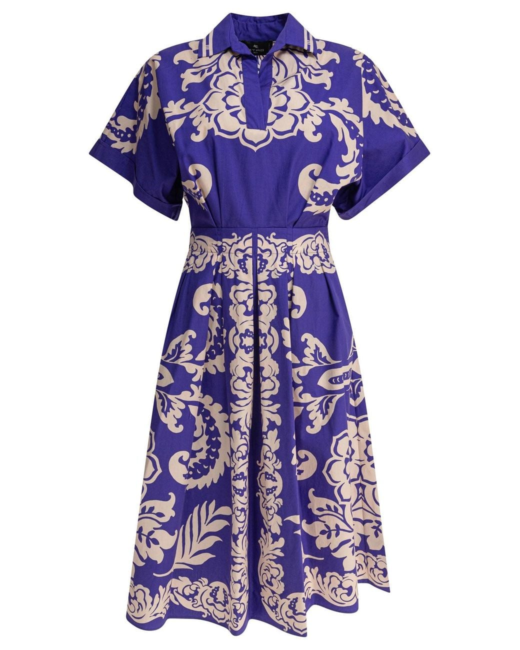 Etro Purple Cotton Dress