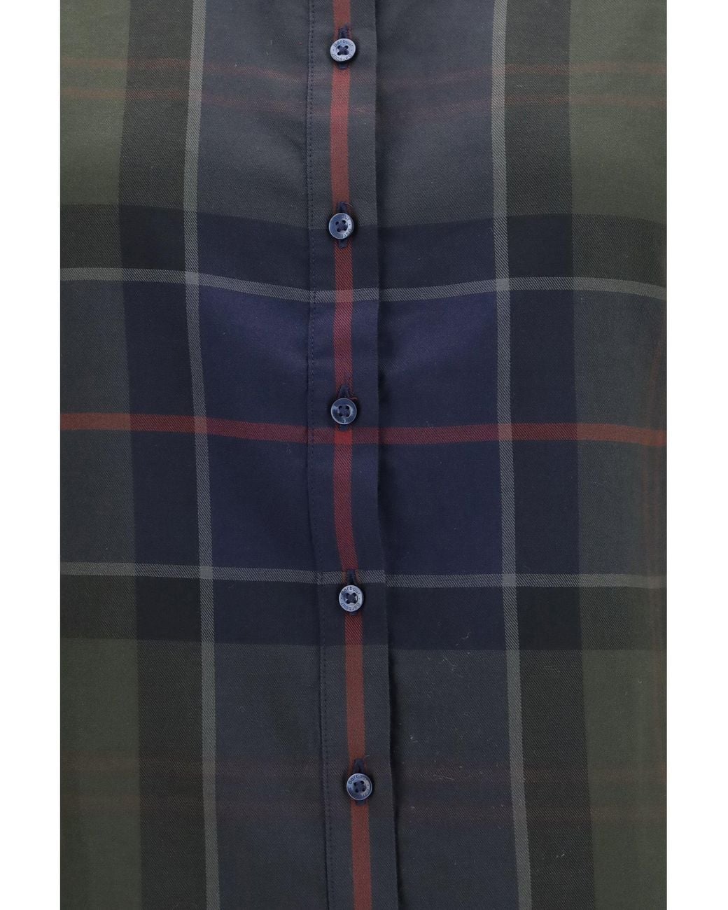 Barbour Blue Bredon Cotton Shirt Tartan