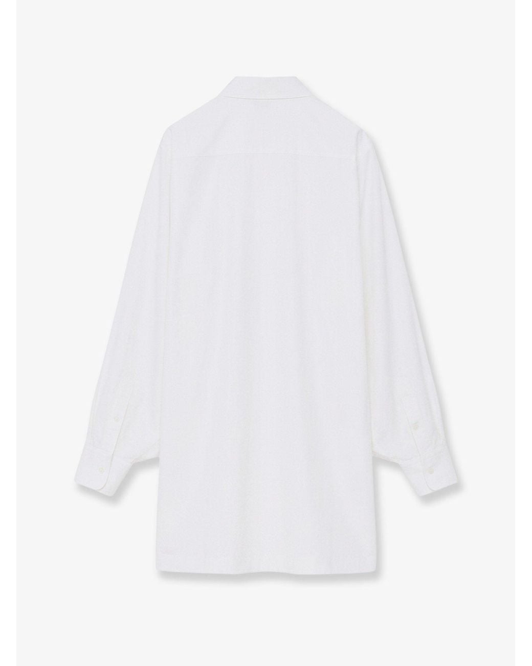 Loewe White Cotton Shirt Dress