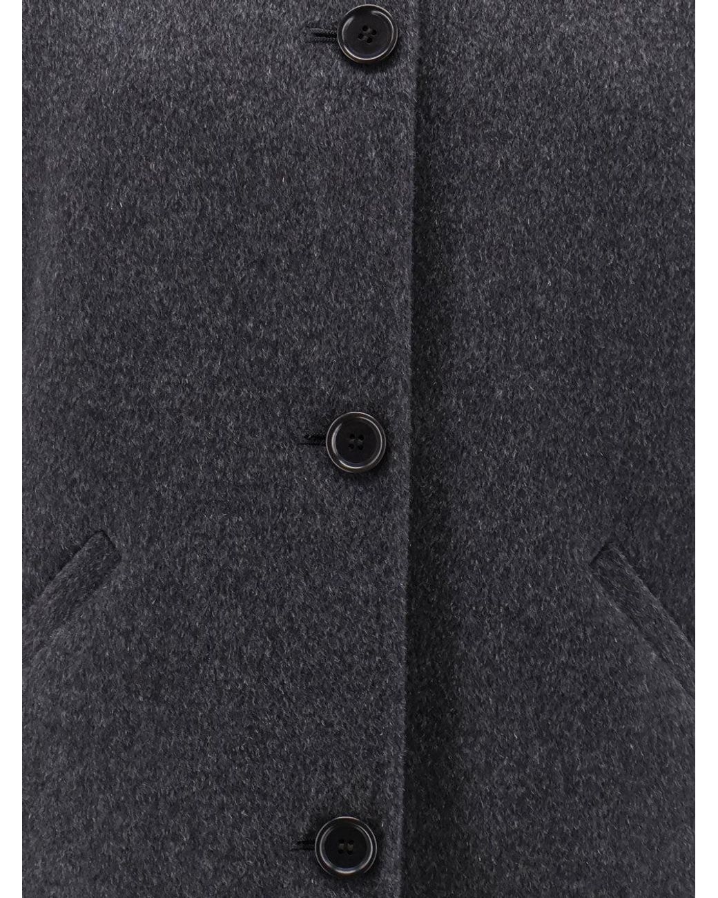 Aspesi Blue Unlined Wool Jacket
