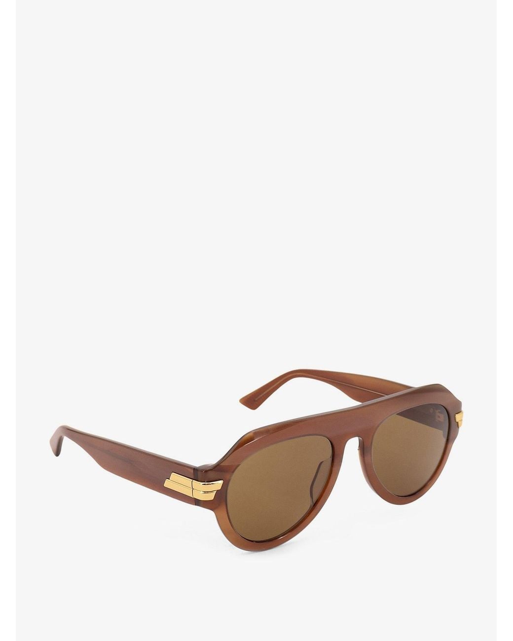 Bottega Veneta Brown Acetate Sunglasses