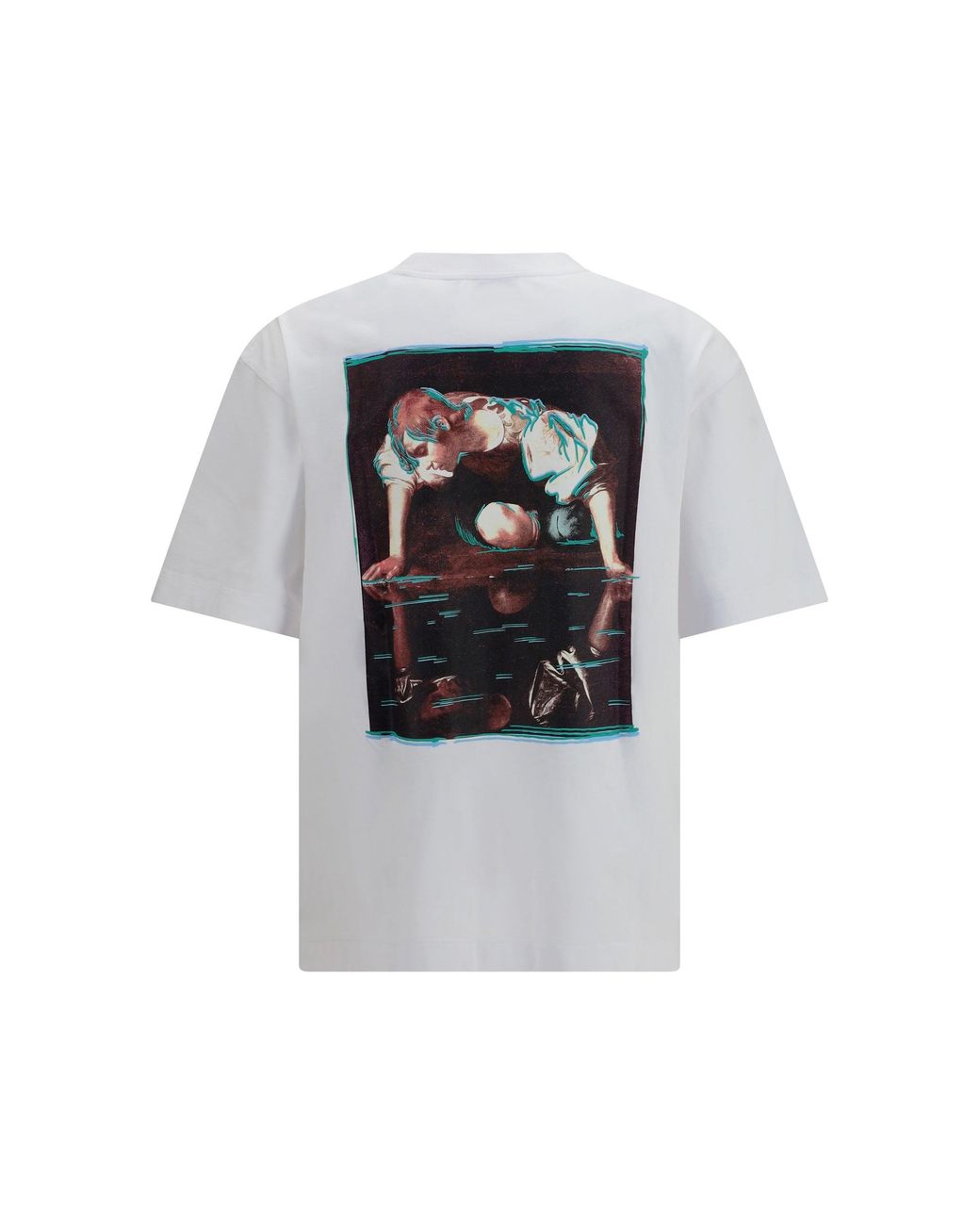 Off-White c/o Virgil Abloh Gray Skate Narciso T-Shirt for men