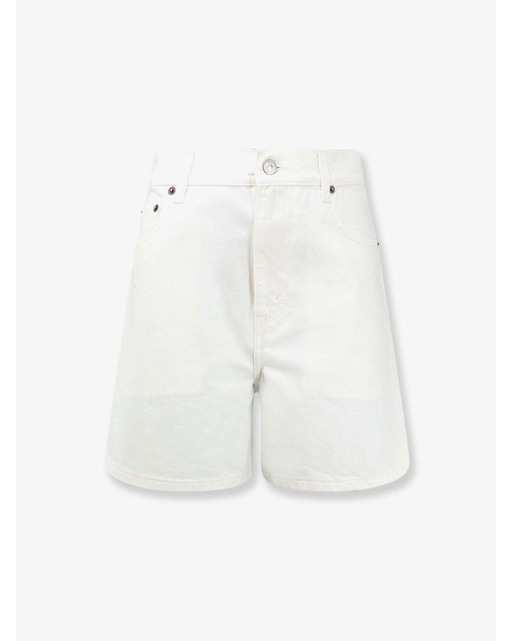 Céline White 001 Denim Shorts