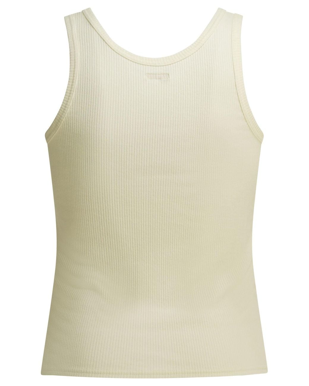 Kapital White Denim Repair Tank Top for men