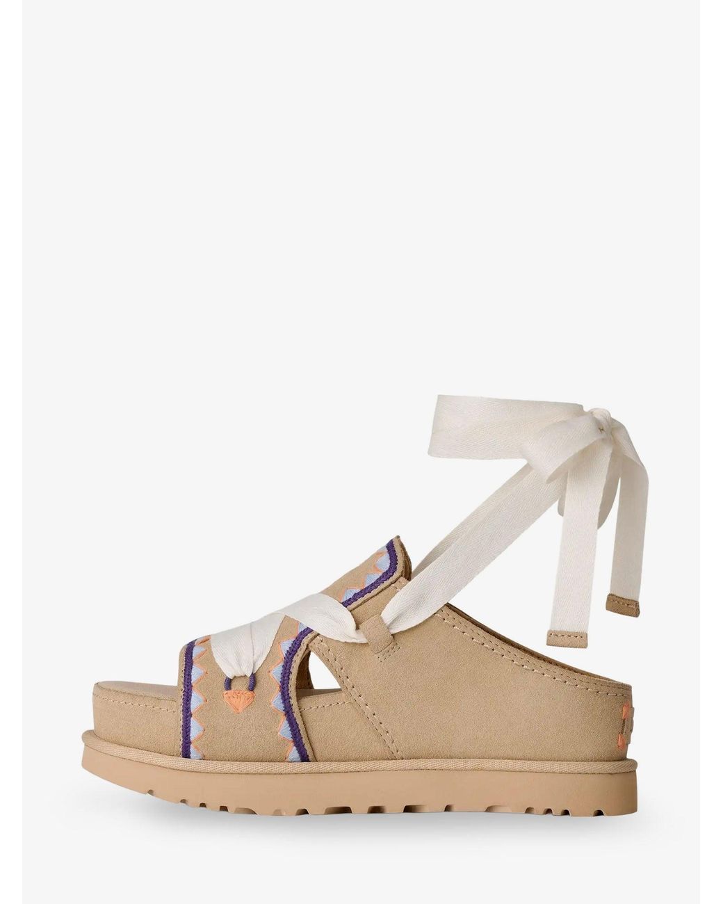 Ugg Natural Sandals Goldenstar Hi Artistitch Suede