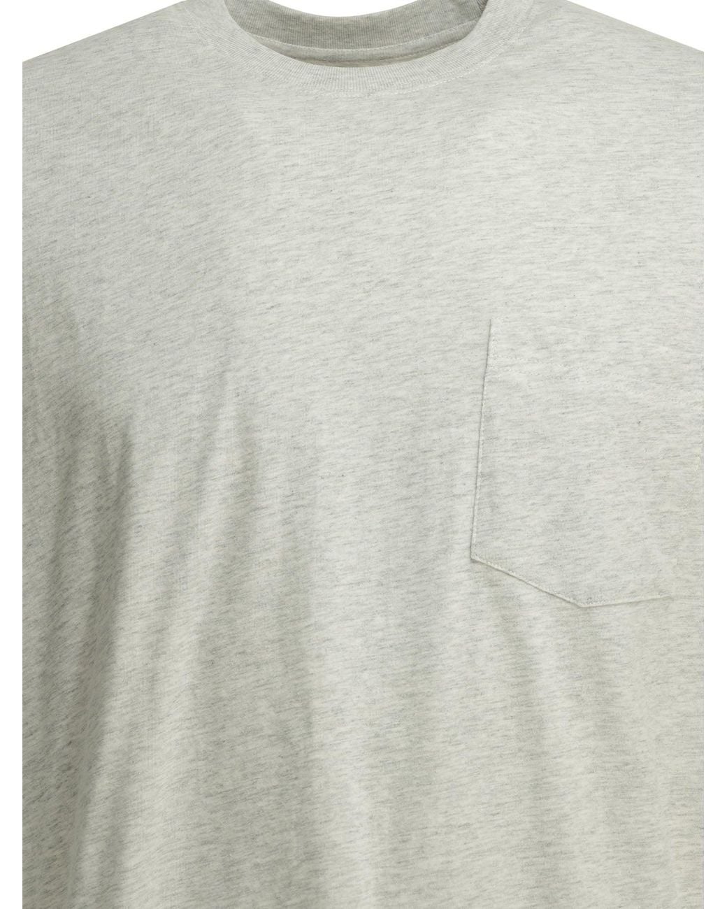 Beams Plus White "Grandelle" Crew-Neck T-Shirt for men