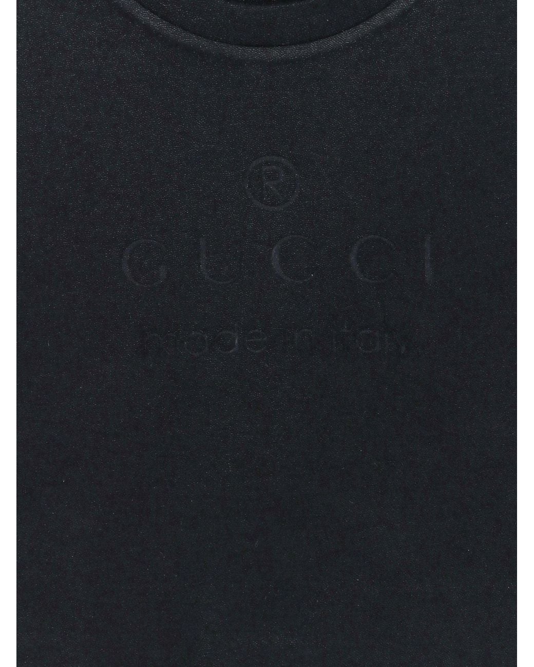 Gucci Black Technical Cotton Jersey T-Shirt