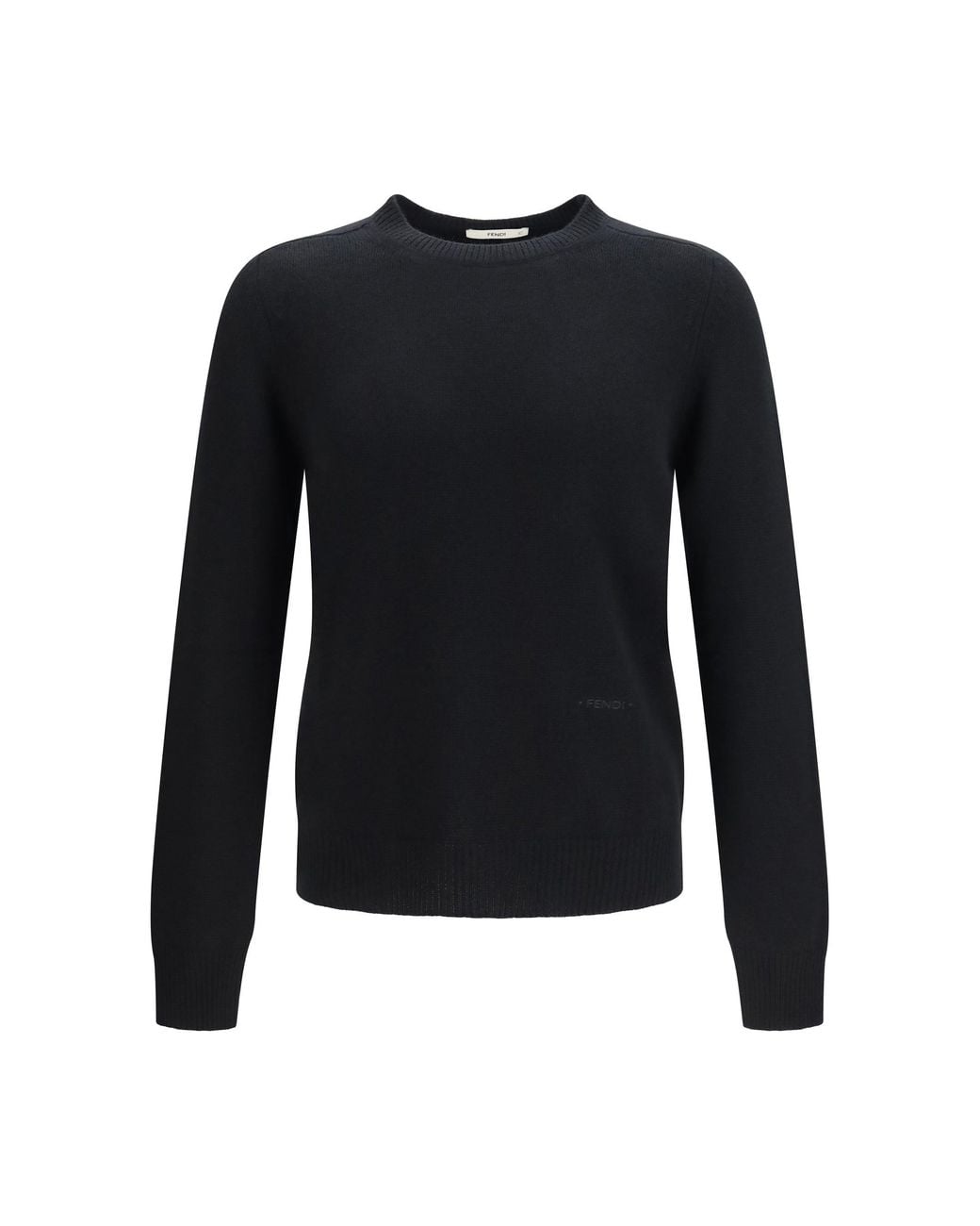 Fendi Black Cashmere Sweater Nero for men