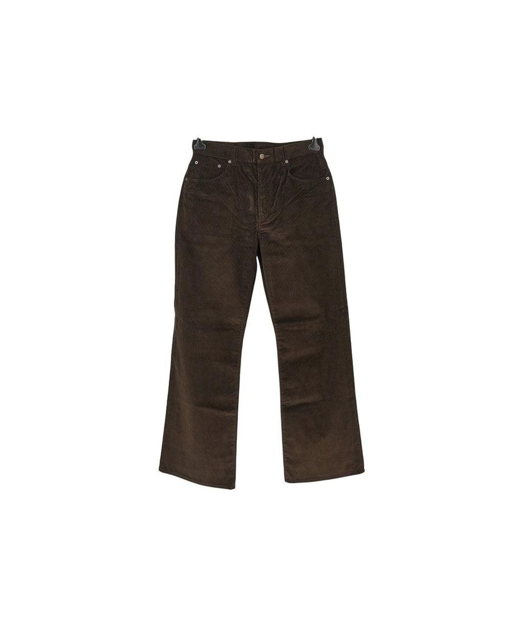 Acne Black Corduroy Five-Pocket Pants for men