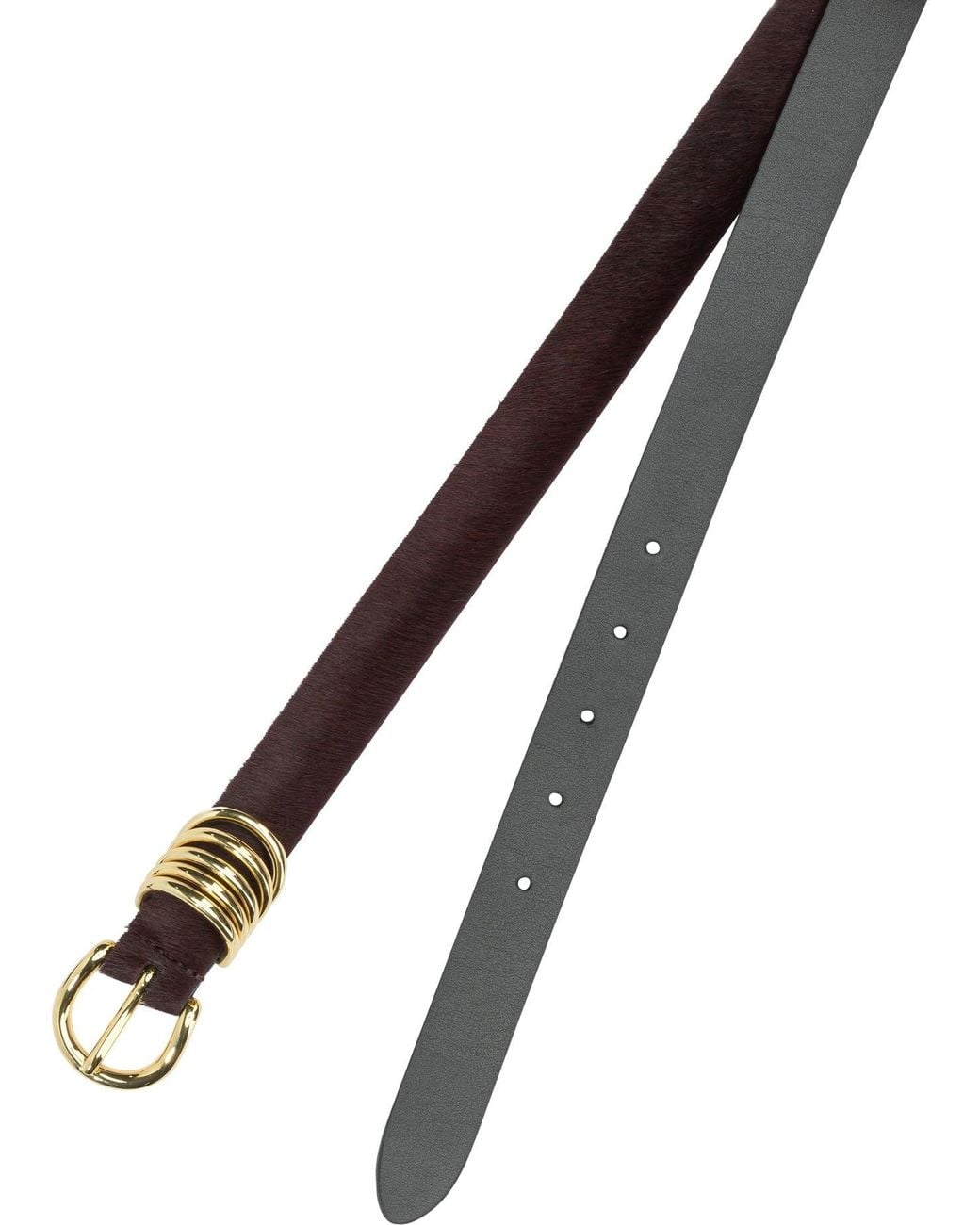 Andersons Red Leather Belt Bordeaux