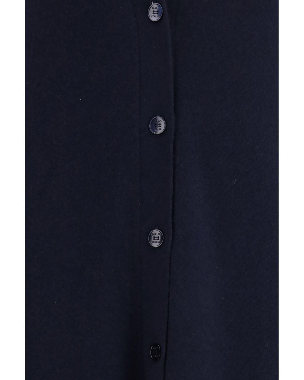 Malo Blue Long Cashmere V-Neck Cardigan