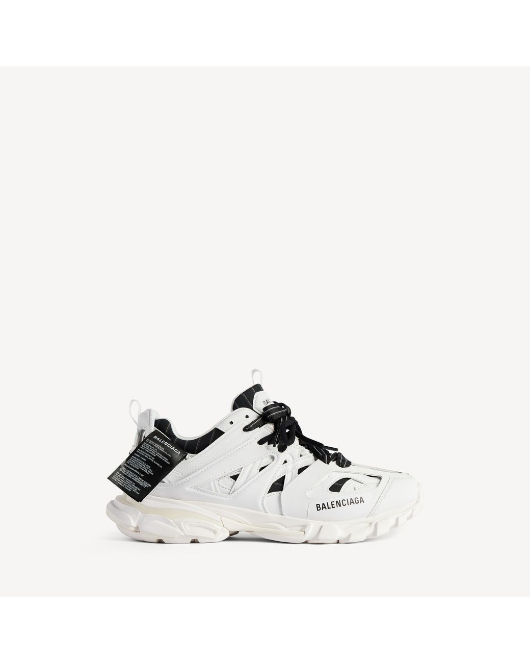 Balenciaga White Track Shirt Sneakers for men