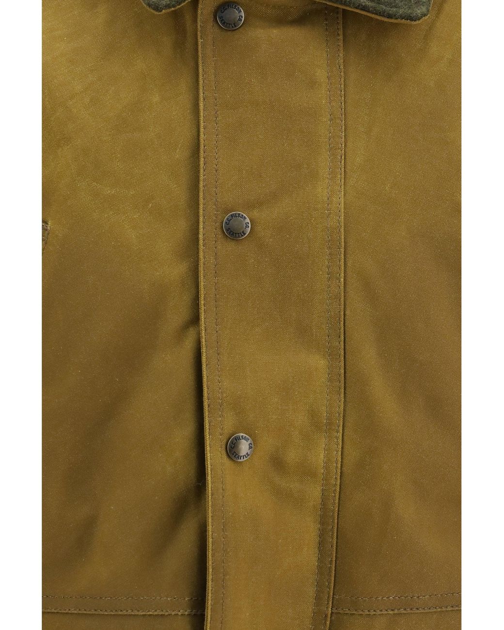 Filson Green Tin Cloth Field Jacket Dark Tan for men