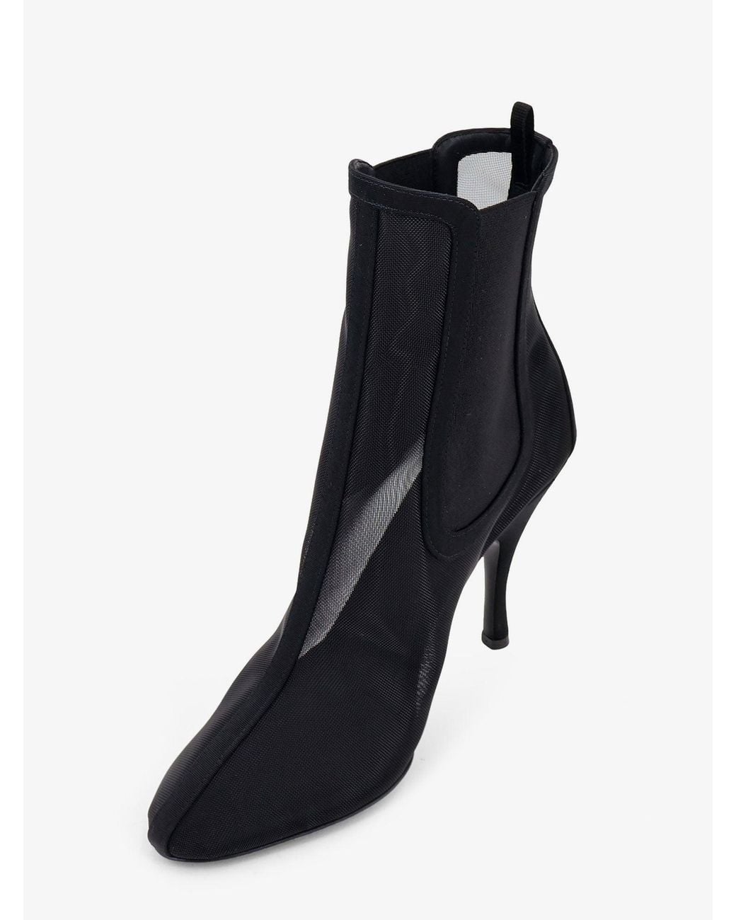 Alaïa Black Mesh Chelsea Boots