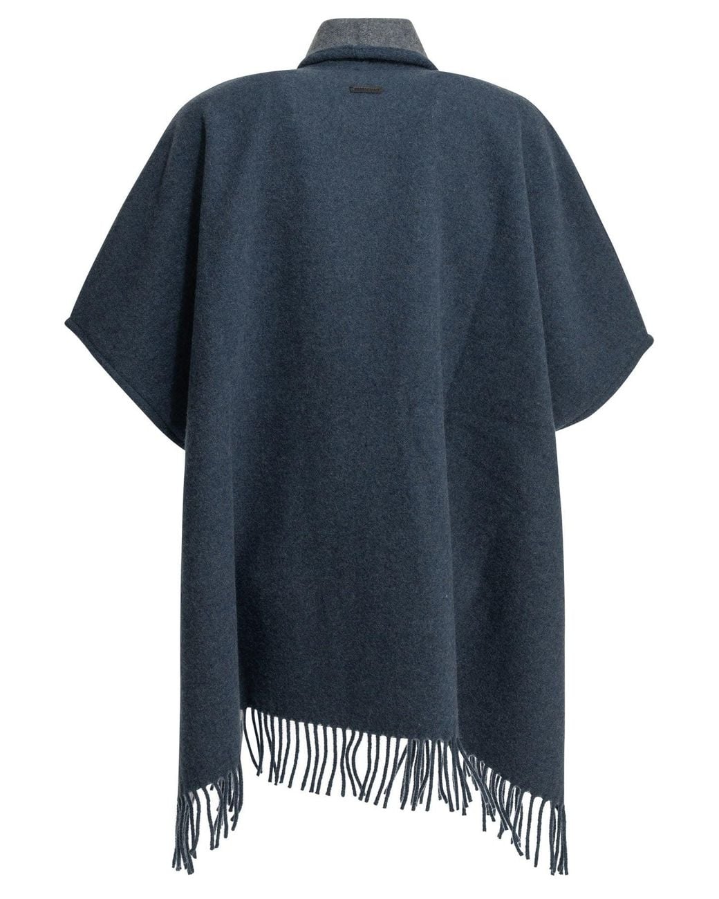Ferragamo Blue Easy Wide Cape