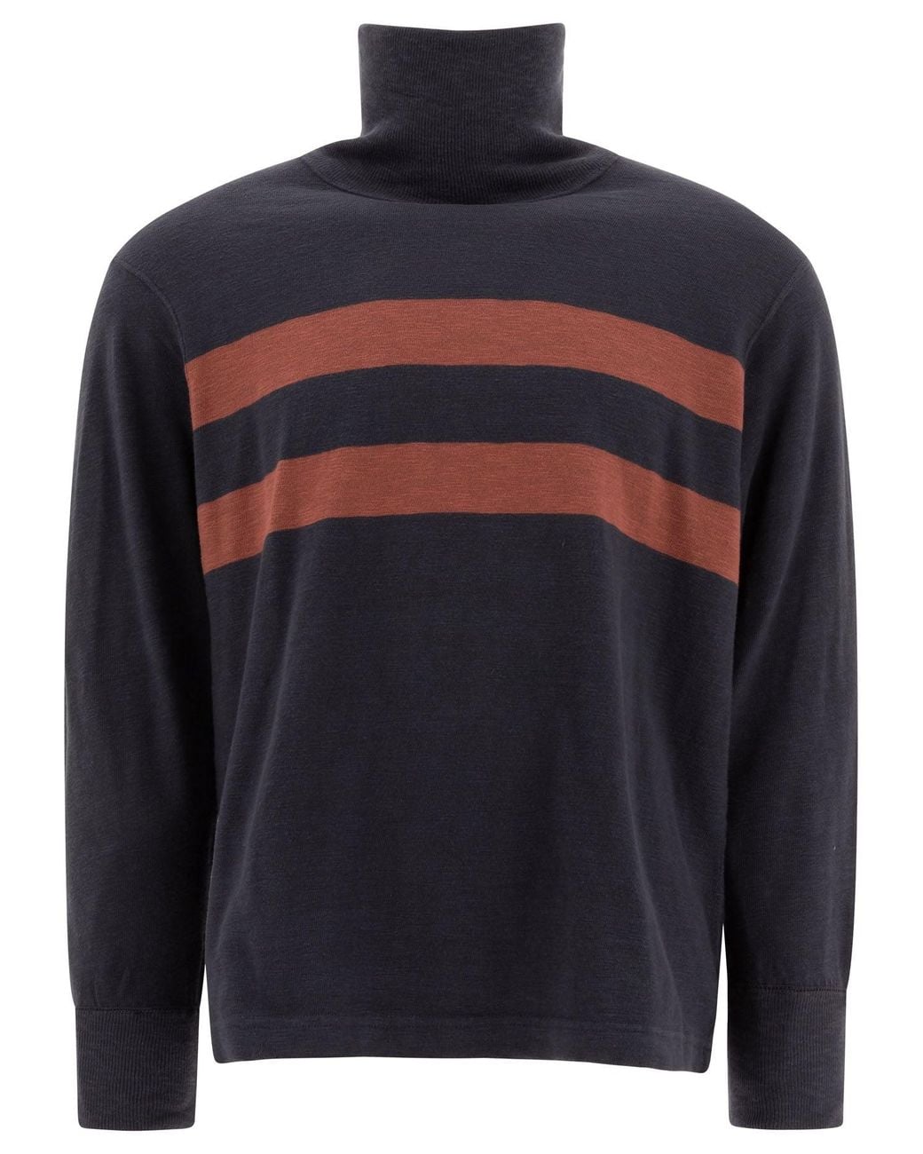 RRL Blue Cotton Turtleneck Sweater Knitwear for men