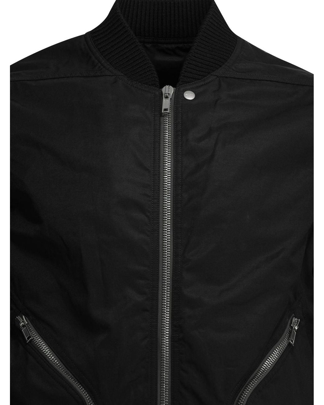 Rick Owens Black Heizer Bomber Jacket for men