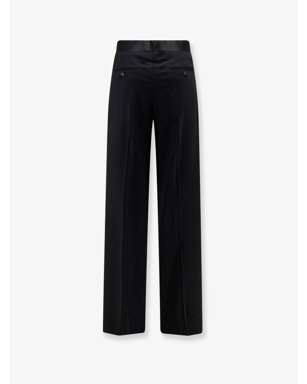 Giorgio Armani Black Tailored Wool Trousers for men