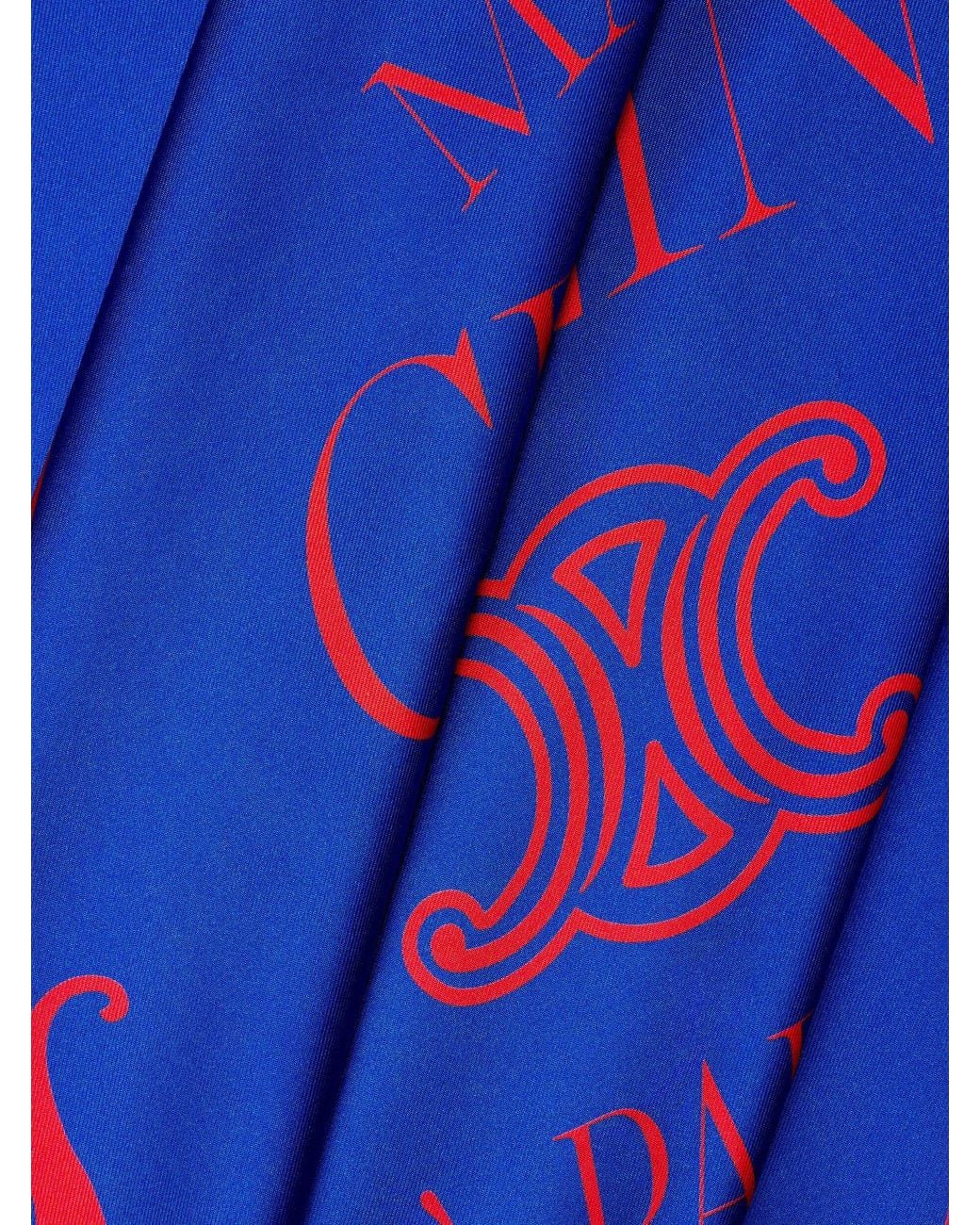 Céline Blue Maison 90 Silk Foulard