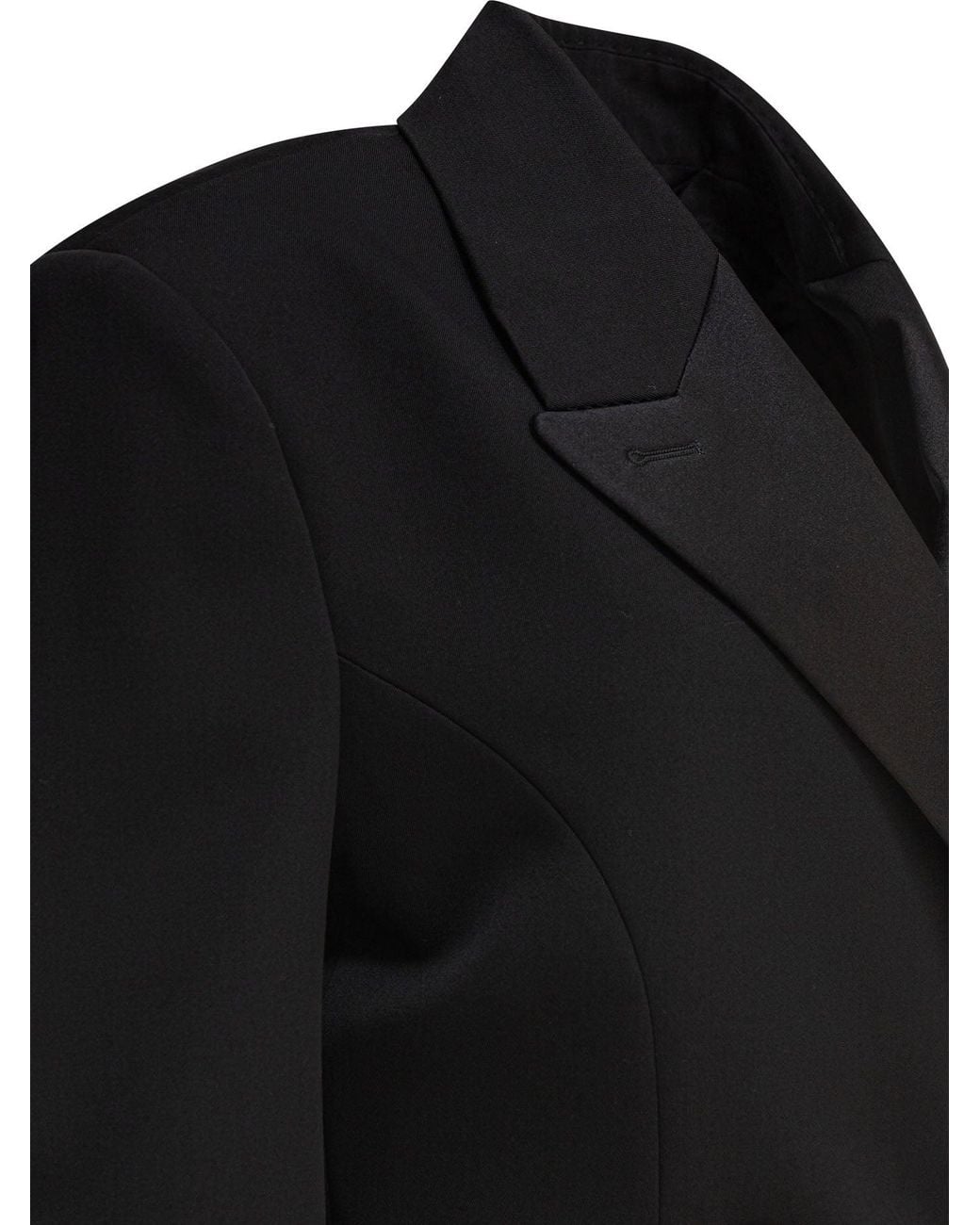 Givenchy Black Blazer With Pleated Back