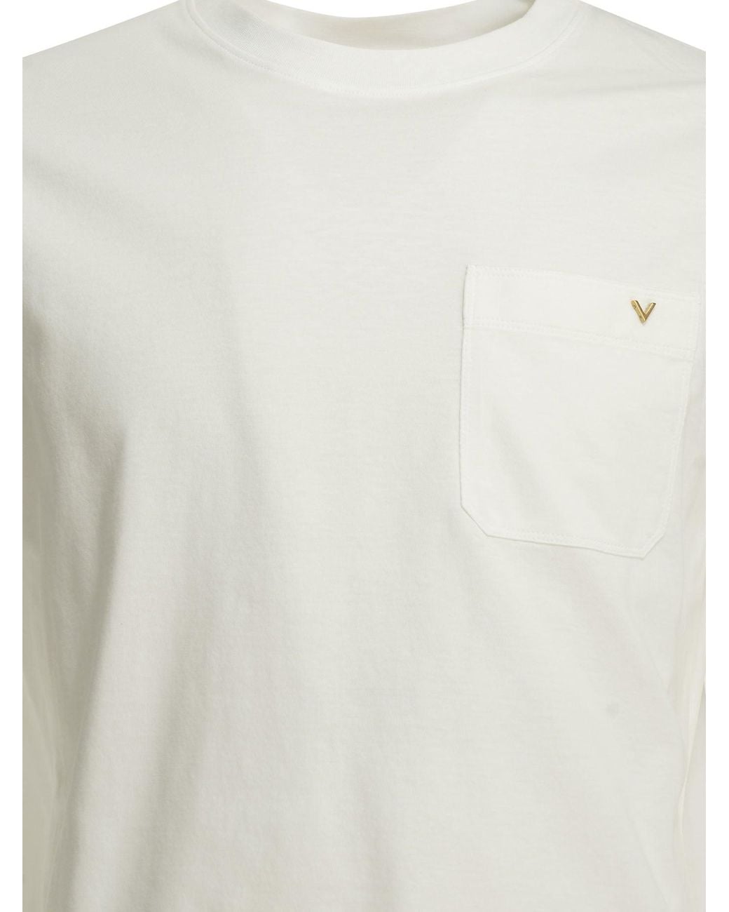 Valentino White Vltn Crew-Neck T-Shirt for men