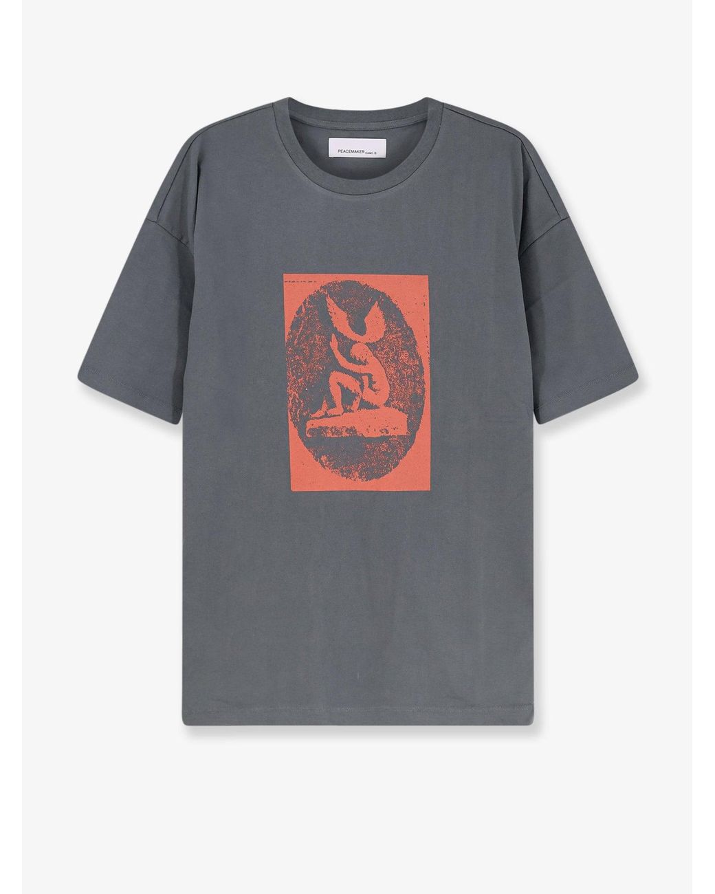 Oamc Peacemaker Gray Cotton T-Shirt for men