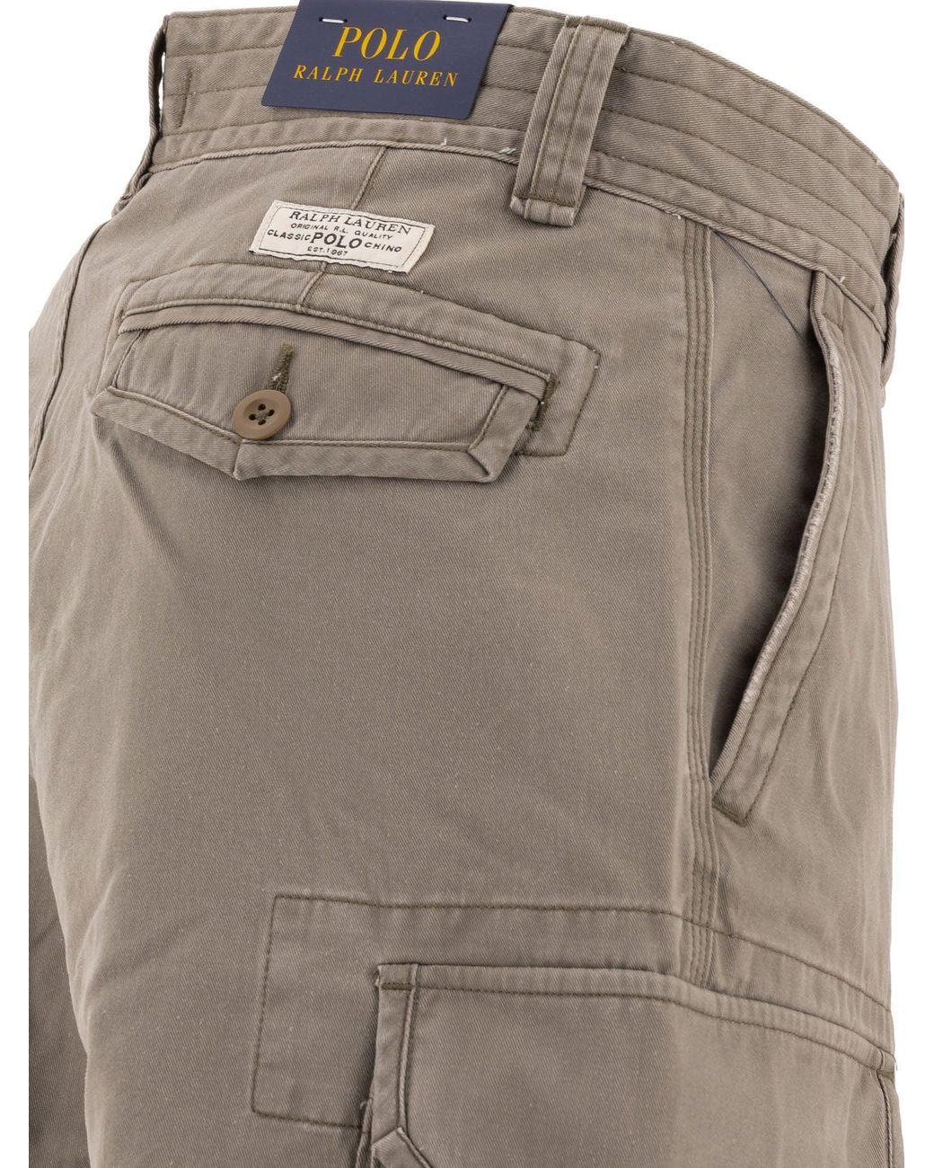 Polo Ralph Lauren Gray "Gellar 27" Shorts Cargo for men