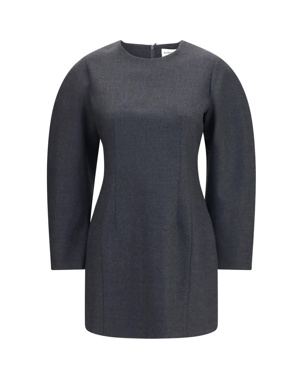 P.A.R.O.S.H. Blue Gabardine And Wool Dress