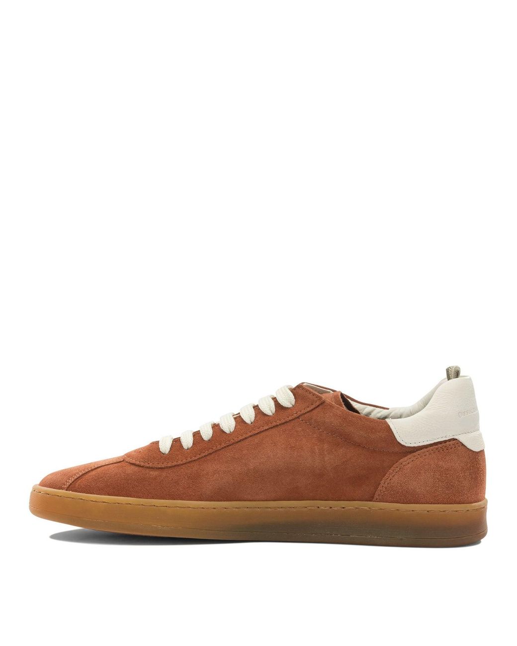 Officine Creative Brown Leather Rubber Sneakers for men