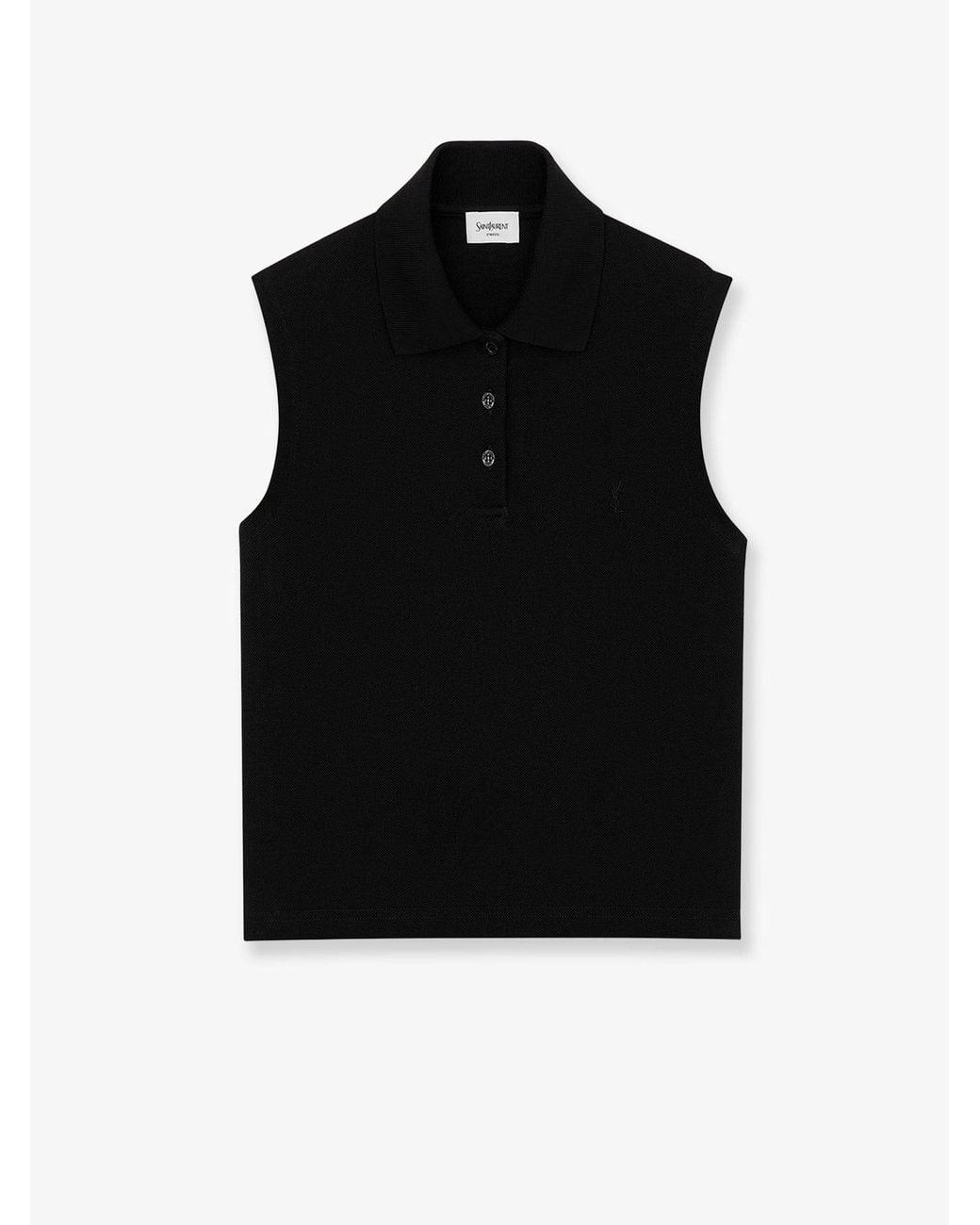 Saint Laurent Black Sleeveless Tops