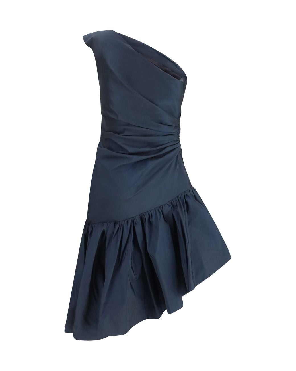 Sara Roka Blue Anuja One Shoulder Dress