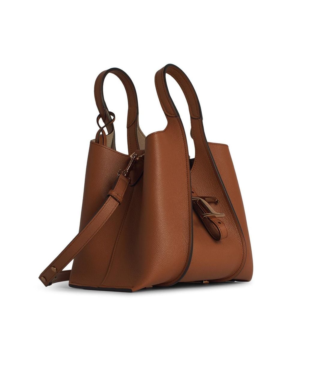 Tod's Brown Small Leather Timeless Bag