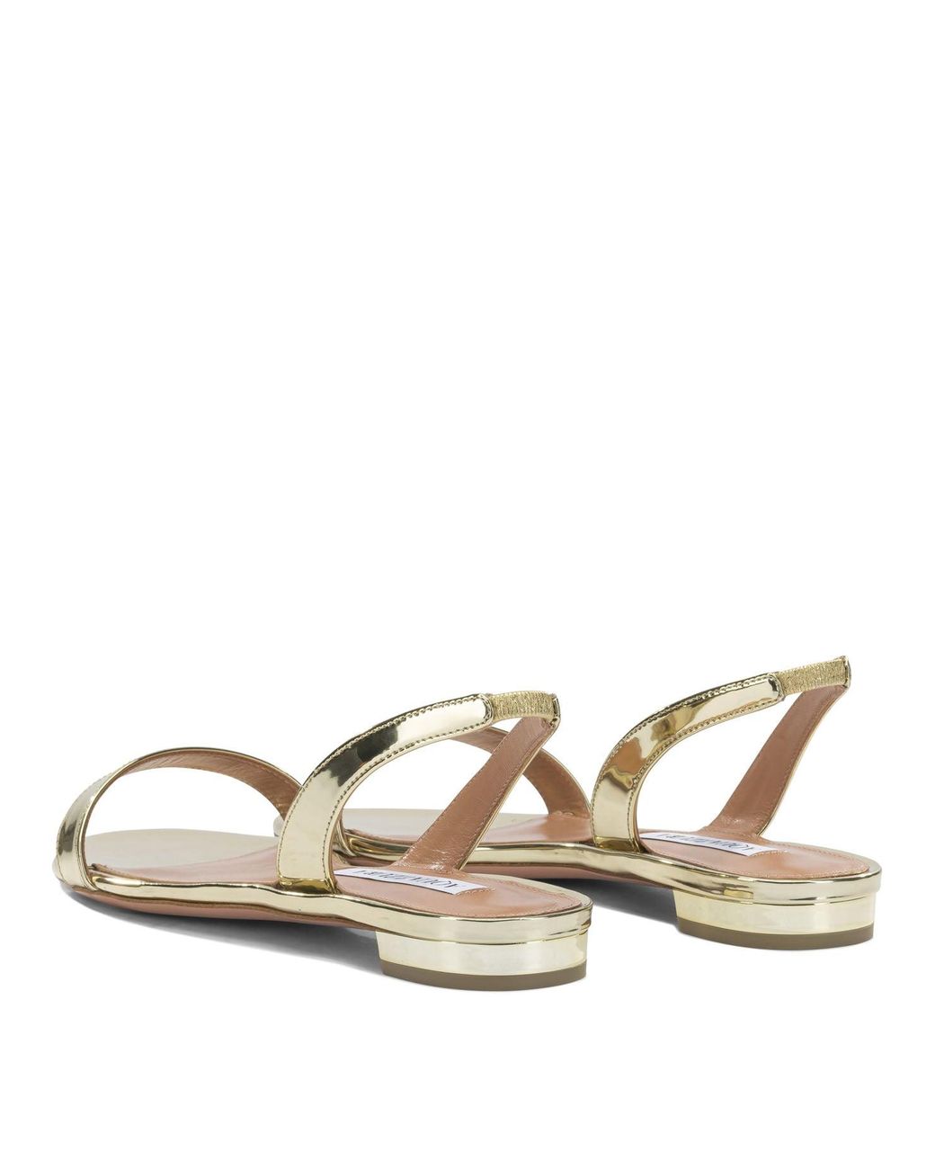 Aquazzura Natural "So Nude Flat" Low Sandals