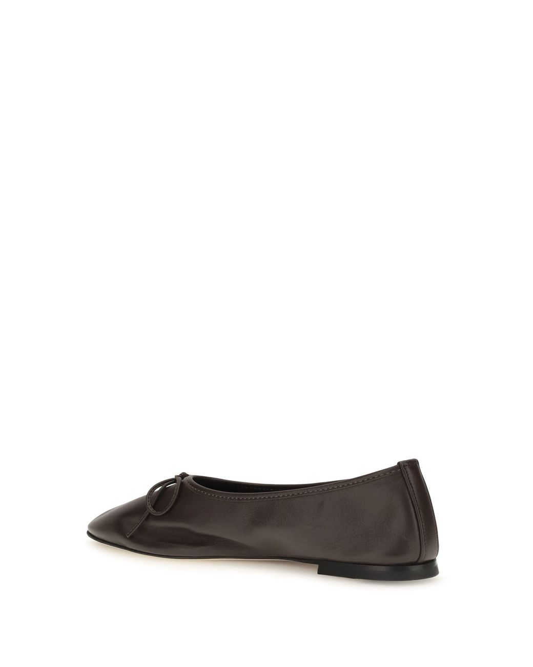 Dear Frances White Gala Ballerinas Espresso