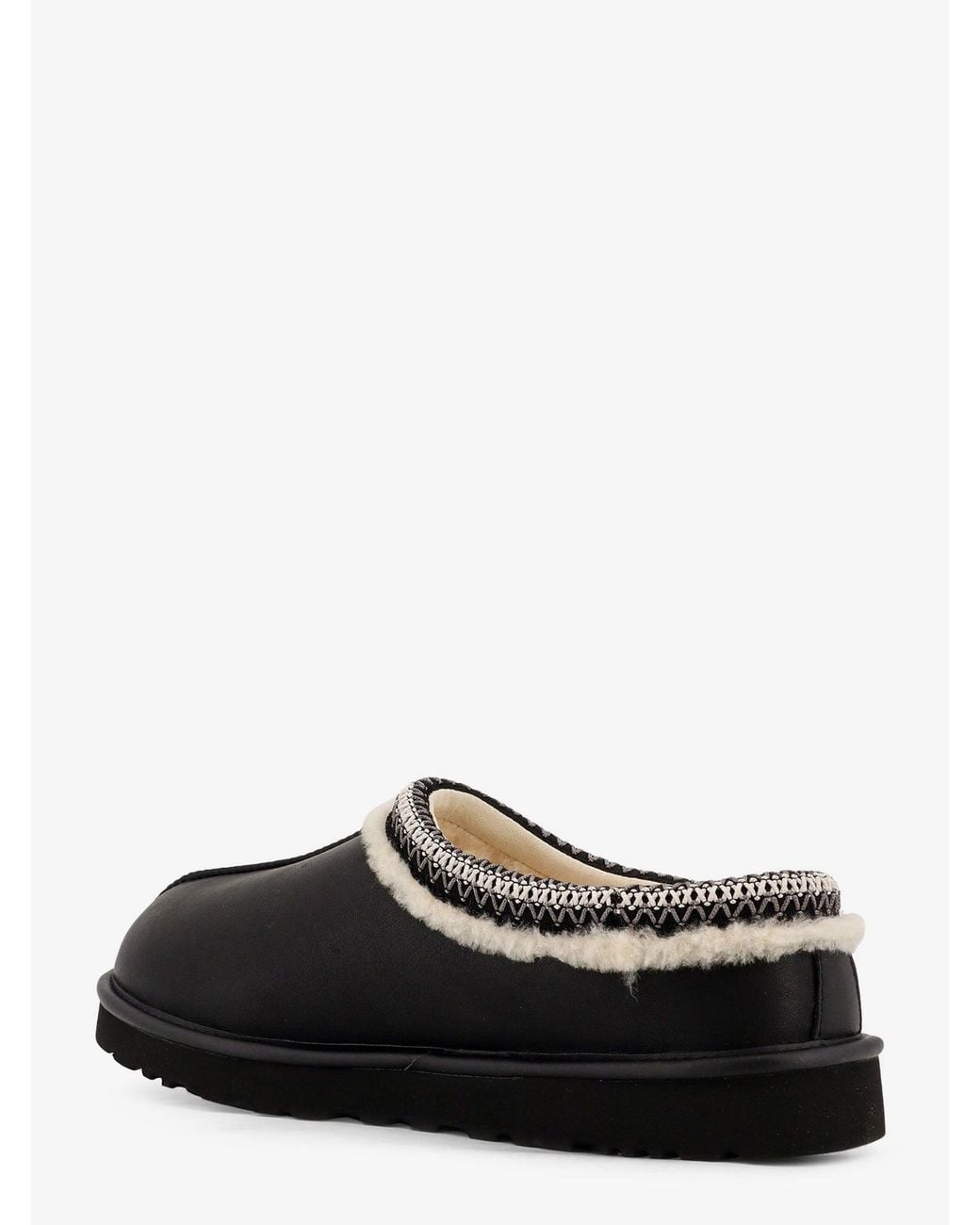 Ugg Black Genuine Leather Mini Slippers For for men