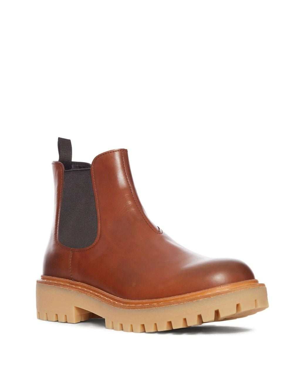 Prada Brown Chelsea Ankle Boots for men