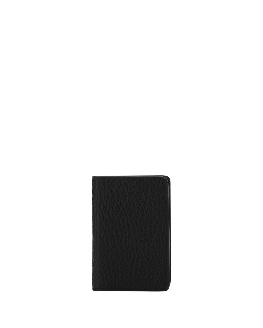 Margiela Black Leather Card Holder for men