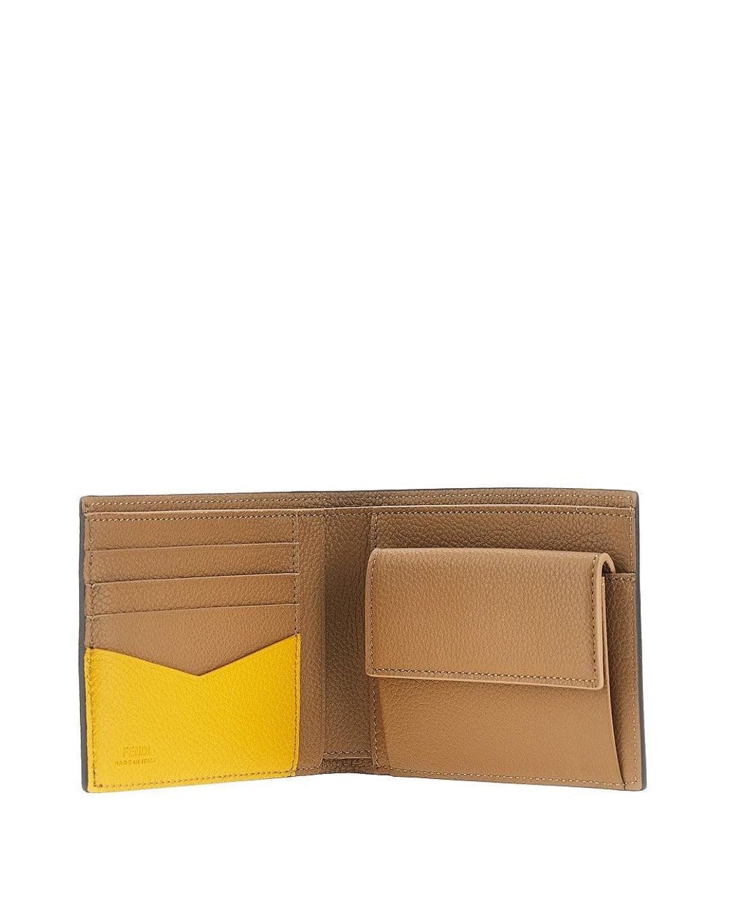 Fendi Natural Grained Leather Lui' Wallet for men