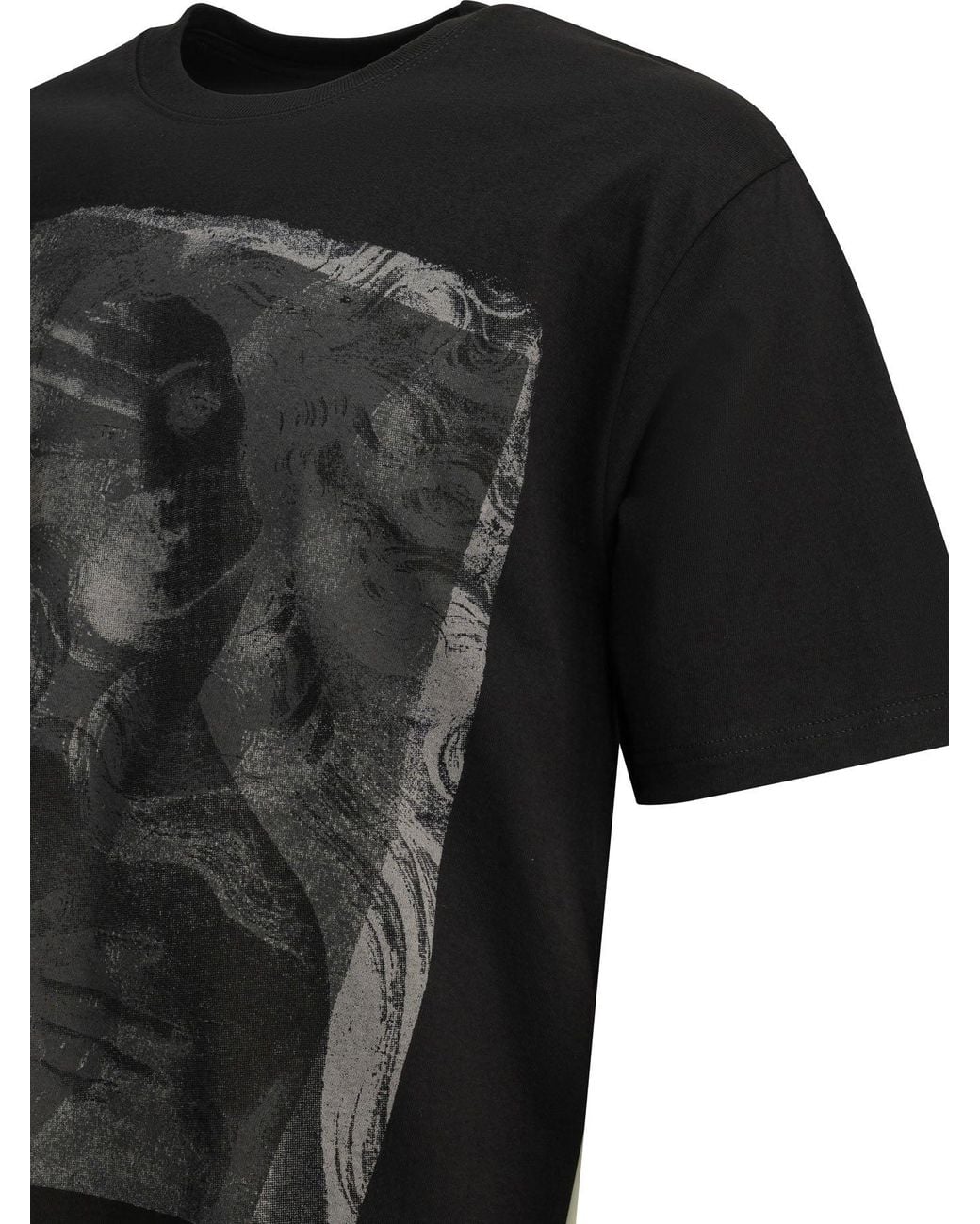 Stussy Black Cotton T-Shirt for men